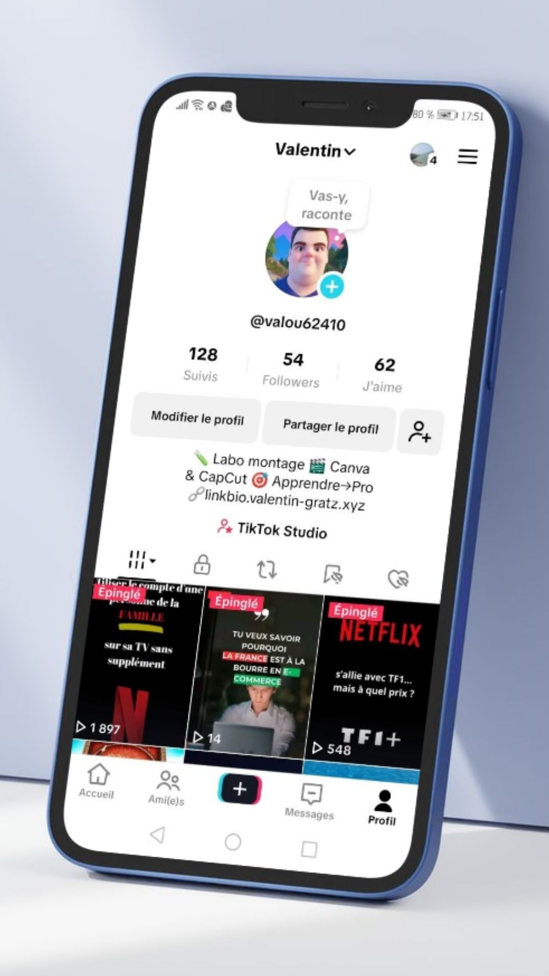 TikTok vidéo Valentin